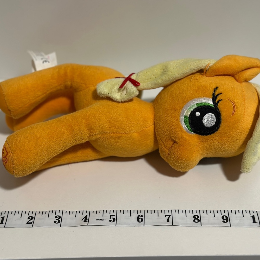 Ty Orange Plush Pony with Pale Yellow Mane - Picture 2 of 2
